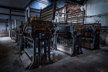 verlaten kaarsenfabriek van Wim Coudenys