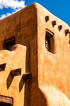 Architektur Adobe Gebäude in Altstadt von Santa Fe New Mexico USA von Dieter Walther