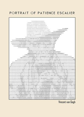 Portrait de Patience Escalier (Ascii art)