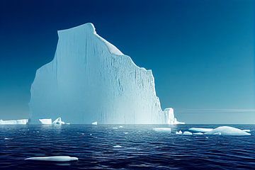 Ijsberg in Antarctica Achtergrond Kunstillustratie van Animaflora PicsStock