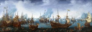 Cornelis Claesz. Van Wieringen, bataille de Gibraltar - 1622 sur Atelier Liesjes