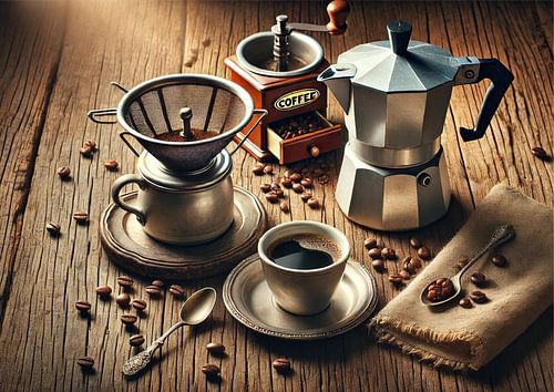 Coffee modern still life