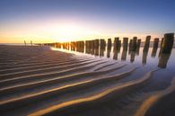 Bright sunset on the beach of Zeeland by Thom Brouwer thumbnail