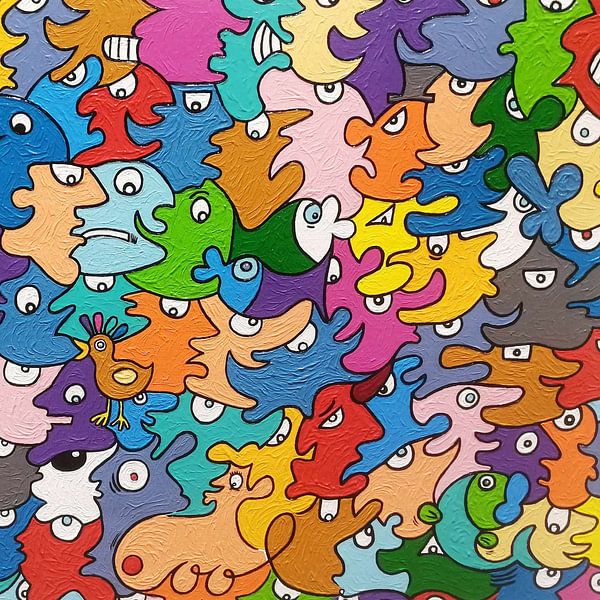 Mosaic of moods - Colorful emotions von Art By Coolen