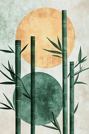 Bamboo whispering in the moonlight by Poster Art Shop