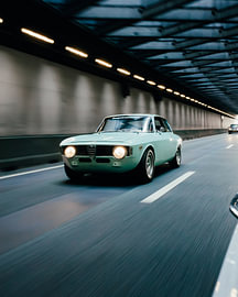 Tunnel Velocity – Vintage Alfa Romeo GTA Rolling Shot by Mohit Hambiria