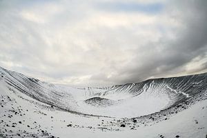 Schwarz und weiß am Rande eines Riesen - Hverfjall, Island