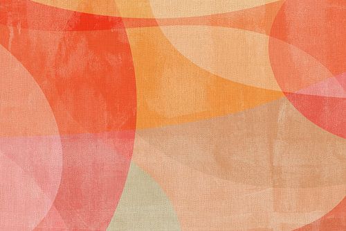 Zachte pasteltinten op linnen canvas