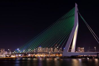 Erasmusbrug in Rotterdam by night