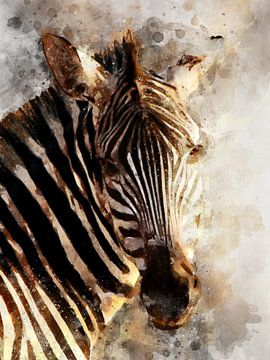 Zebra von Printed Artings