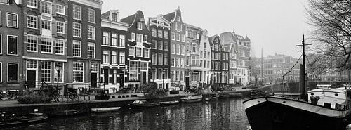 Amsterdam, Brouwersgracht in zwart/wit