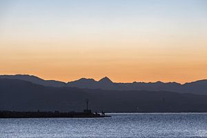 Sonnenaufgang am Strand von Malaga Andalusien!