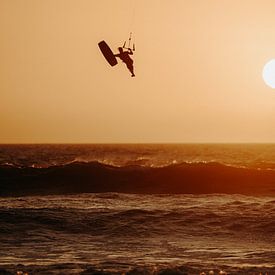 Kitesurfer silhouette by Andy Troy