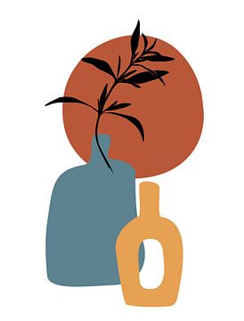 Rameau d'olivier dans un vase