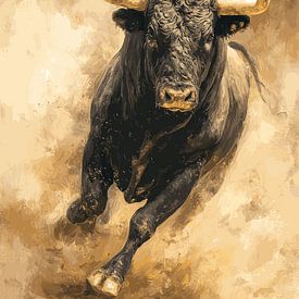 Dynamic charging bull by Pixelbull Design
