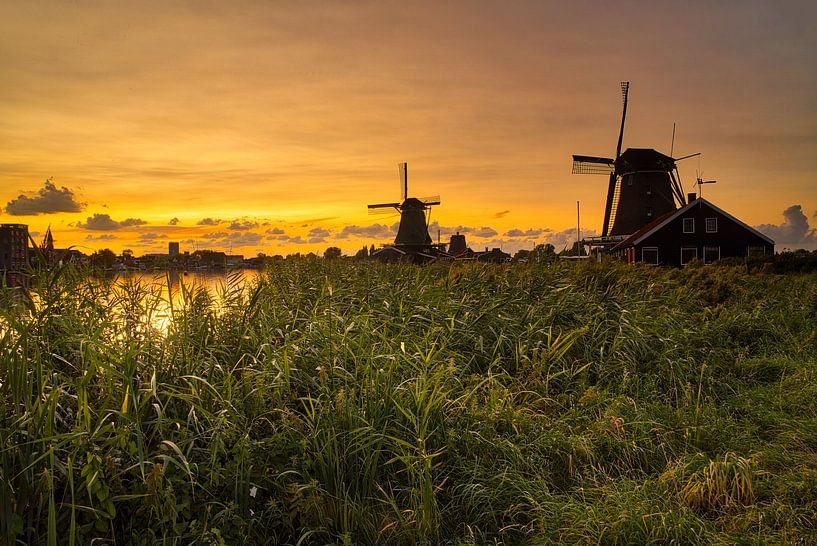 Sunrise at Zaanse Schans by Anges van der Logt
