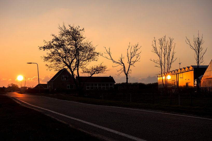 A reflection of sunset by Edo Landwehr