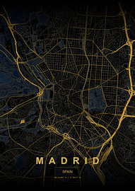 Karte von Madrid von HUGO