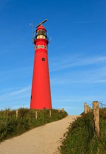 Vuurtoren en wandelpad van Sander van der Werf