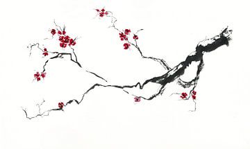 Kirschblüte van Jitka Krause