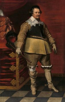 Portret van Ernst Casimir I, graaf van Nassau-Dietz, Wybrand de Geest