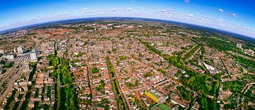 Utrecht in Panorama from the air IV by Robbert Frank Hagens