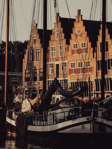 Port de Hoorn, Hollande Septentrionale, Pays-Bas sur Jessie Vermeer Art