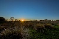 Landschaft bei Sonnenuntergang