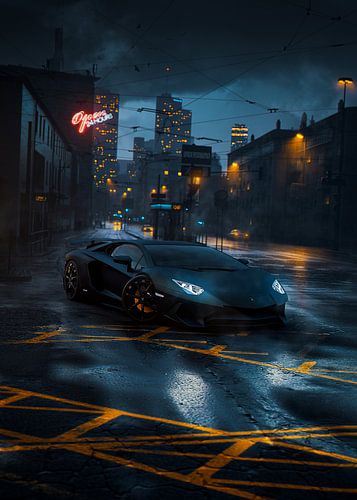 Lamborghini nacht drift
