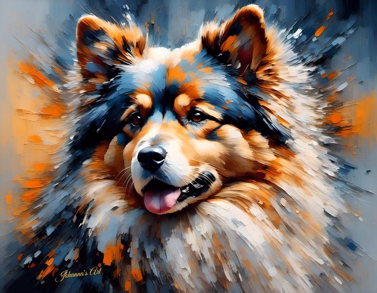Swedish Lapphund Art 2 - "Loyal Laplander" by Johanna's Art - Celebrate the Spirit! by Johannas Art Creations