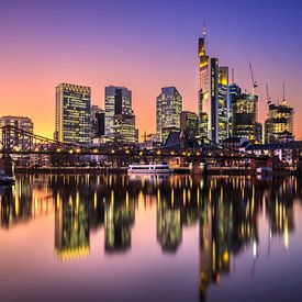 Frankfurt am Main skyline van Frank Heldt