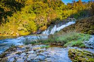 Wasserfall in Krka Nationalpark, Kroatien von Rietje Bulthuis Miniaturansicht