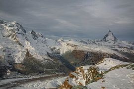 Matterhorn and Gorner Glacier in Valais Switzerland by Martin Steiner