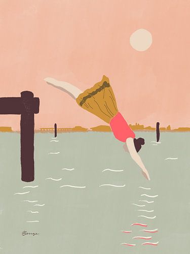 Een duik in het water