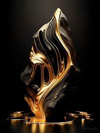 Goldene Präsenz – Als Luxus der Stille von AidasignArt
