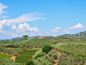 Toscane village et maisons sur Mustafa Kurnaz