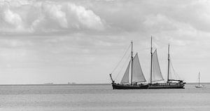 Drei-Master Segelschiff aud dem Markermeer