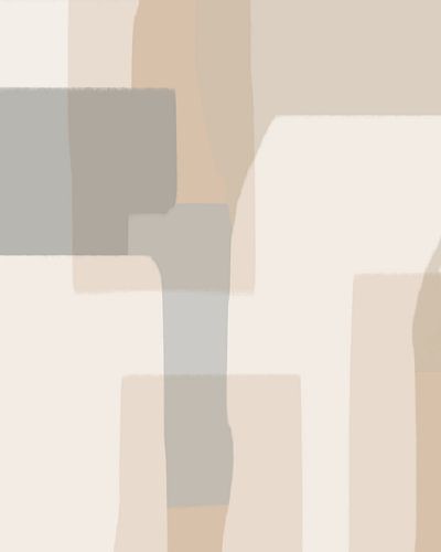 Art moderne abstrait aux couleurs neutres no. 6