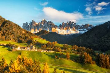 Geisler Gruppe in Fal di Funes, Dolomiten von Dieter Meyrl