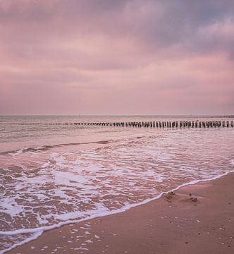 De mooie zonsondergang in Zoutelande. van Robby's fotografie