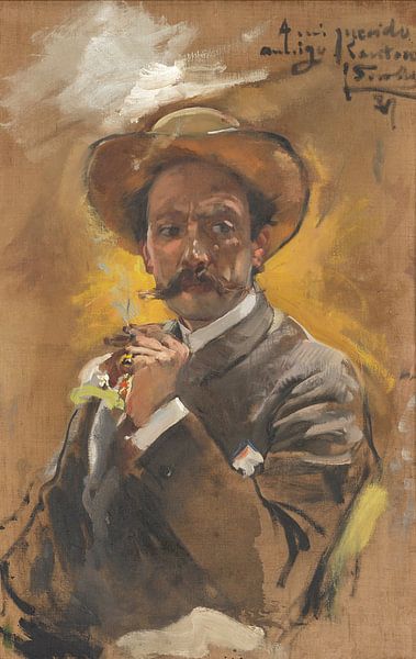 Porträt des Malers Francesco Santoro, Joaquín Sorolla y Bastida von Meisterhafte Meister