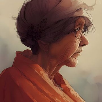 Grandmother G by Harmanna Digital Art