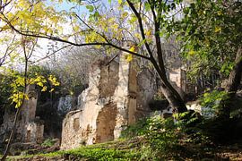Ruines in Fuentes de Cesna Spanje van Jan Katuin