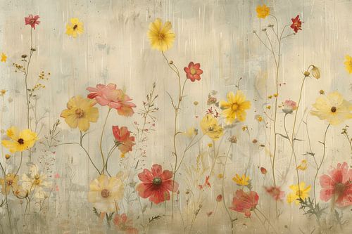 Blumenfeld im Frühling