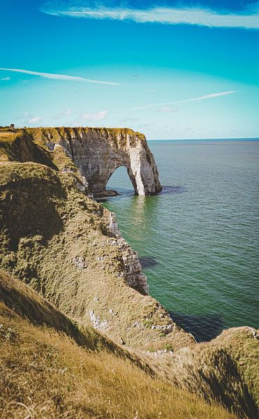De kliffen van Étretat, Normandië, Frankrijk (2) van Daphne Groeneveld