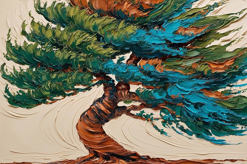 Bunte abstrakte Baumkunst von Imperial Art House