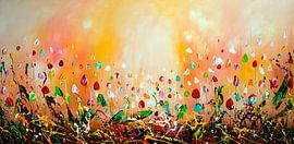 Colorful Flowers by Gena Theheartofart