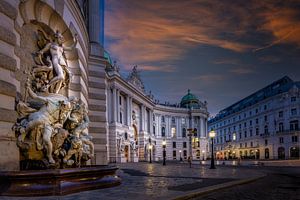Wien - die Hofburg bei Sonnenaufgang