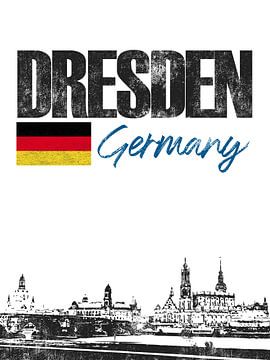 Dresden Duitsland van Printed Artings