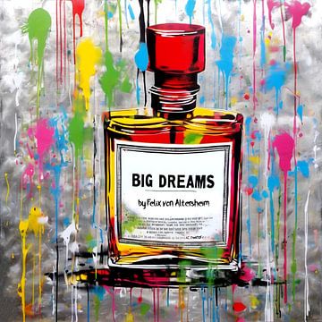 Zilveren editie - Parfum - Grote dromen - Pop Art van Felix von Altersheim